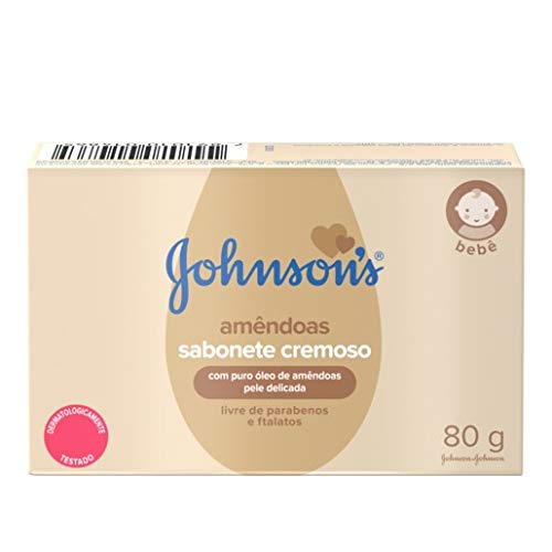 Sabonete Barra Óleo de Amêndoas, Johnson's, 80g