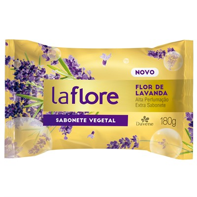 Sabonete Barra Vegetal Flor de Lavanda La Flore 180g - Davene