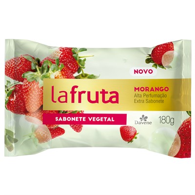 Sabonete Barra Vegetal La Fruta Morango 180G - Davene