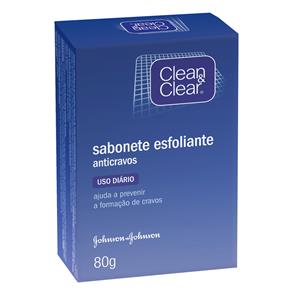 Sabonete Clean & Clear Esfoliante Facial Anti-Cravos – 80 G
