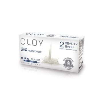 Sabonete Cloy Beauty Milk Care 80g 2 Unidades
