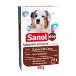 Sabonete Coco Sanol Dog para Cães e Gatos - Sanol (90 g)