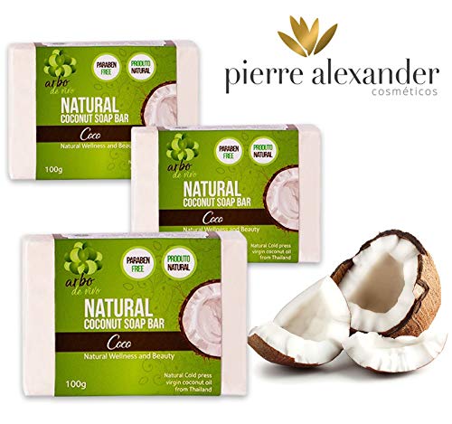 Sabonete Coconut. Pierre Alexander. Kit com 3 Uni.