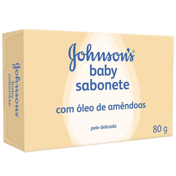 Sabonete com Óleo de Amêndoas - 80 Gramas - Johnson e Johnson