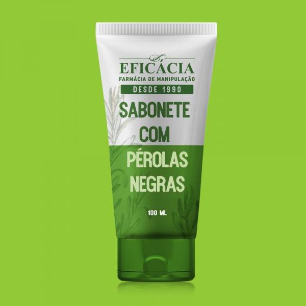 Sabonete com Pérolas Negras - 100 Ml - Farmácia Eficácia