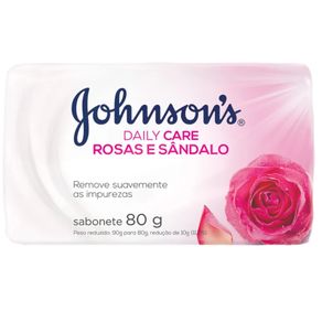 Sabonete Daily Care Rosa e Sandola Johnsons 80g