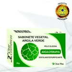 Sabonete de Argila Verde Clear Plus - Esfoliante e Hidratante