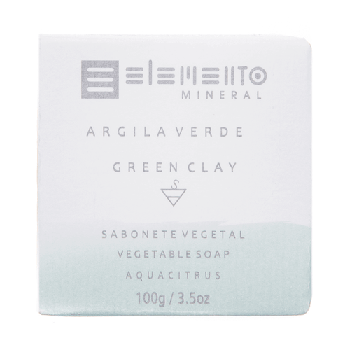 Sabonete de Argila Verde Natural 100g – Elemento Mineral