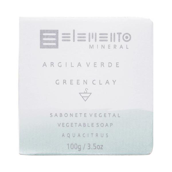 Sabonete de Argila Verde Natural 100g Elemento Mineral