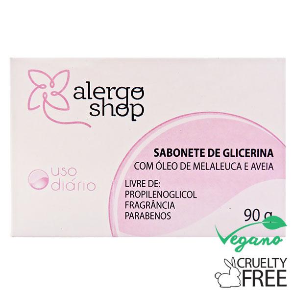 Sabonete de Glicerina com Melaleuca e Aveia Uso Diário Alergoshop