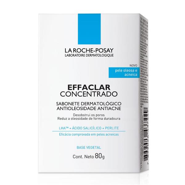 Sabonete de Limpeza Facial Effaclar Concentrado La Roche-Posay 80g - La Roche Posay