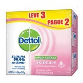 Sabonete Dettol Skincare 80G Leve 3 Pague 2