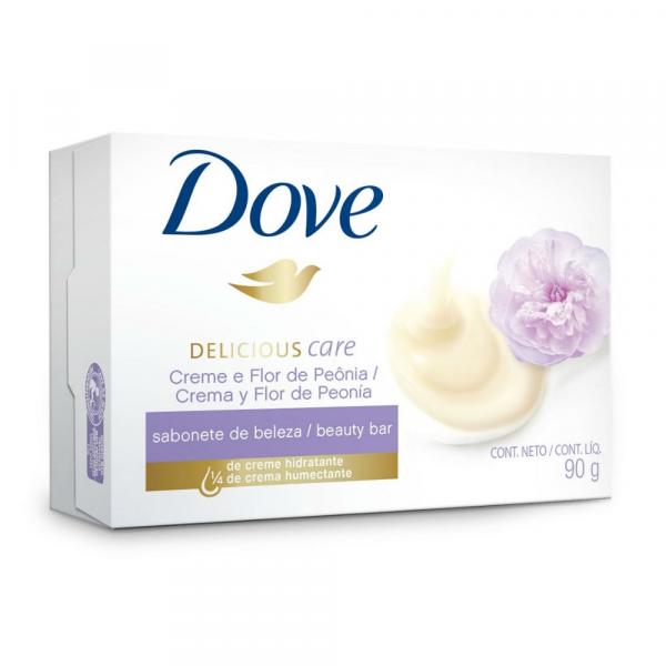 Sabonete Dove Delicious Care Creme e Flor de Peônia 90g