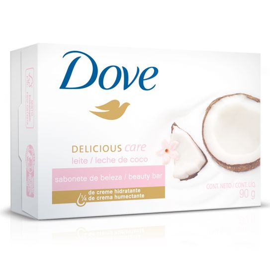 Sabonete Dove Delicious Care Leite de Coco e Pétalas de Jasmim 90g
