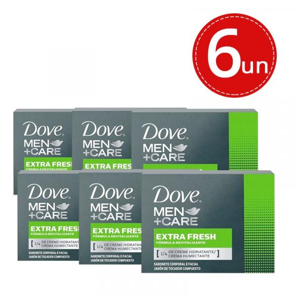 Sabonete Dove Men Care Extra Fresh 90g Leve 6 Pague 4