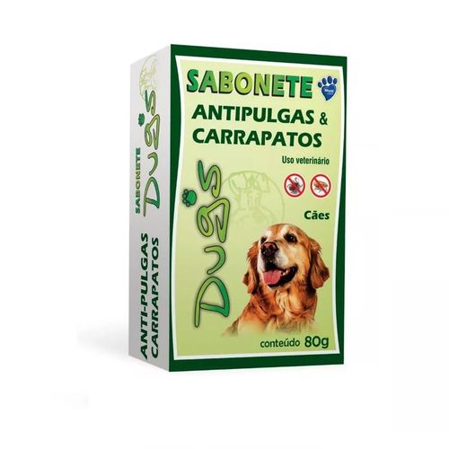 Sabonete Dugs Anti-pulgas e Carrapatos para Cães 80 G