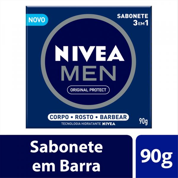 Sabonete 3 em 1 Nivea Men Original 90g - Nivea For Men