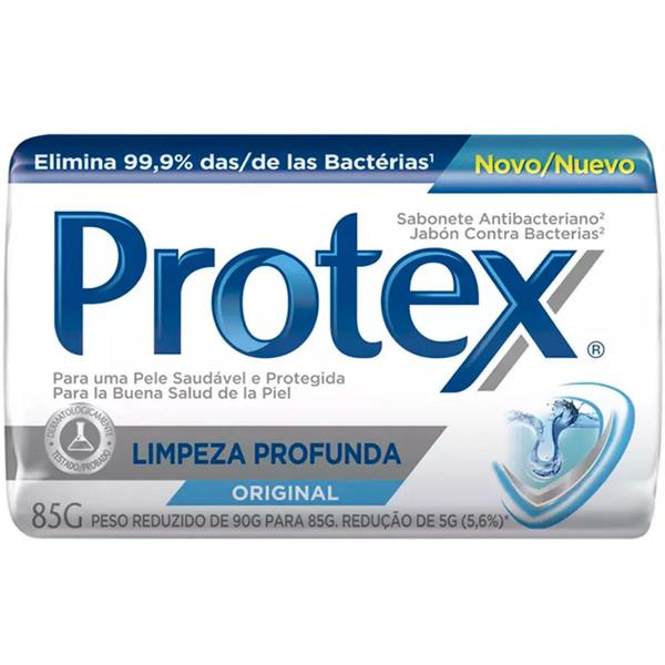 Sabonete em Barra Antibacteriano 85g Protex Limpeza Profunda. Elimina 99,9% das Bactérias. - Colgate