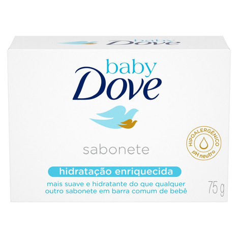 Sabonete em Barra Baby Dove Hidratação Enriquecida 75G