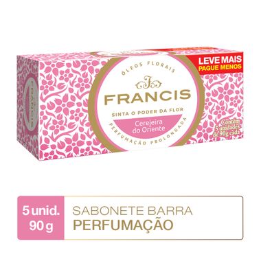 Sabonete em Barra Clássico Rosa Francis 5x90g