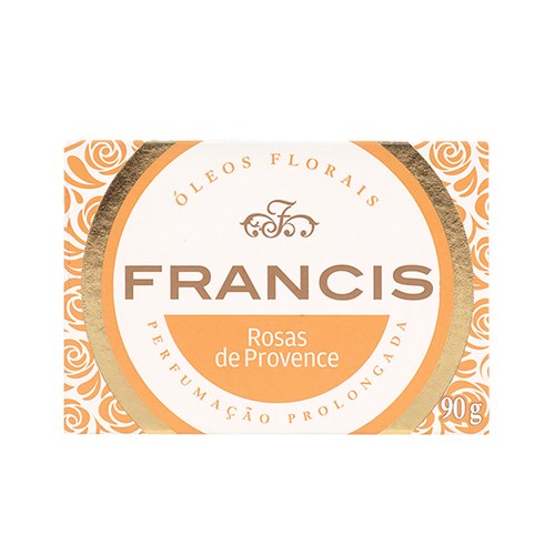 Sabonete em Barra Corporal Francis Clássico Rosas de Provence 90G - Laranja