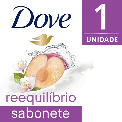 Sabonete em Barra Dove Go Fresh Ameixa e Flor de Cerejeira com 90g