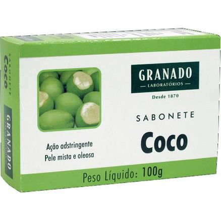 Sabonete em Barra Glicerinado Granado Coco 100g