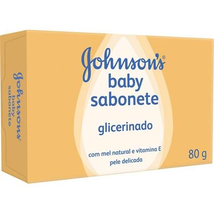 Sabonete em Barra Infantil Johnson Glicerina Mel e Vitaminas 80g