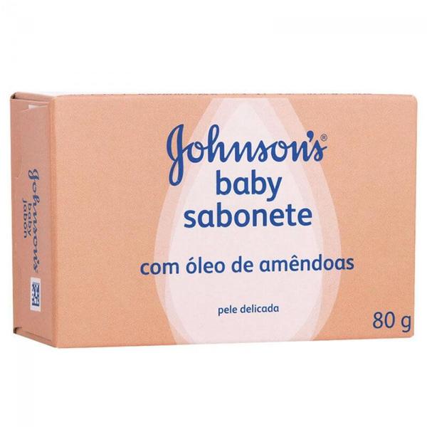 Sabonete em Barra Infantil Johnsons Baby Óleo de Amêndoas 80g - Johnson Johnson - Johnson & Johnson