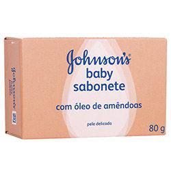 Sabonete em Barra Infantil Johnsons Baby Óleo de Amêndoas com 80g - Johnson Johnson