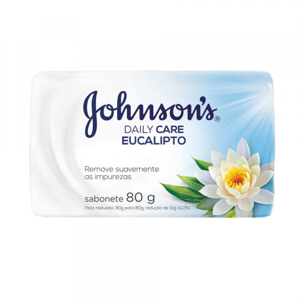Sabonete em Barra Johnsons Daily Care Eucalipto 80g - Johnson's