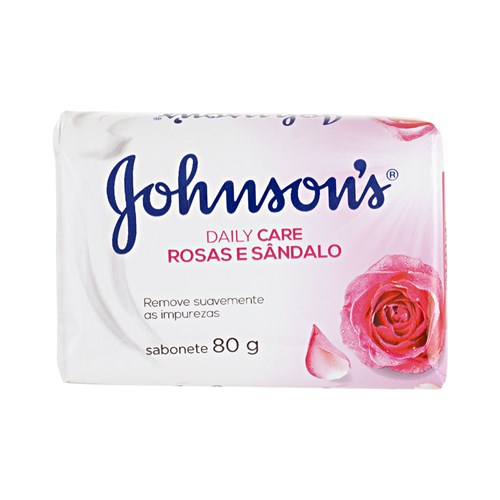 Sabonete em Barra Johnson's Daily Care Rosas e Sândalo - 80 G