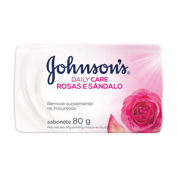 Sabonete em Barra Johnson's Daily Care Rosas e Sândalo 80g - Jxj