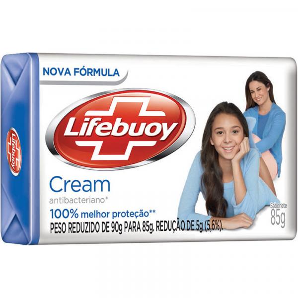 Sabonete em Barra Lifebuoy Antibacteriano Cream 85G
