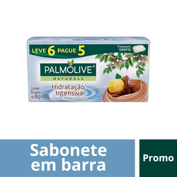 Sabonete em Barra Palmolive Naturals Hidratação Intensiva 85g Leve 6 Pague 5