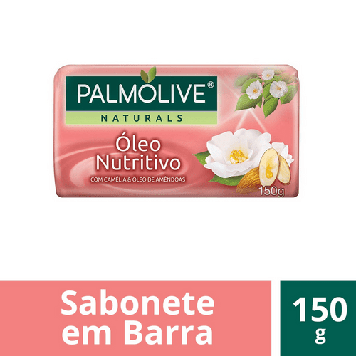 Sabonete em Barra Palmolive Naturals Óleo Nutritivo 150g Sabonete Palmolive Suave Óleo Camélia 150g