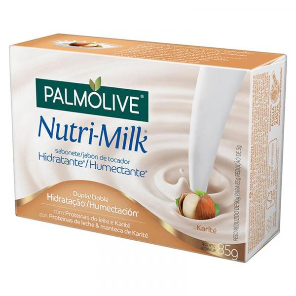 Sabonete em Barra Palmolive Nutri Milk Karité Caixa 85 G