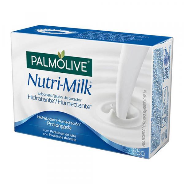 Sabonete em Barra Palmolive Nutri Milk Regular Hidratante Caixa 85 G
