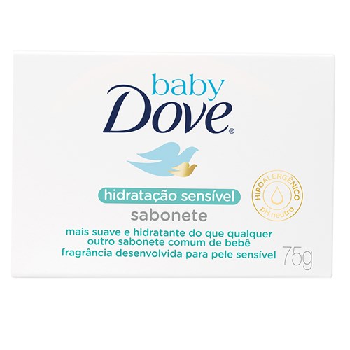 Sabonete em Barra para Bebê Dove Baby Hidratação Sensível 75G