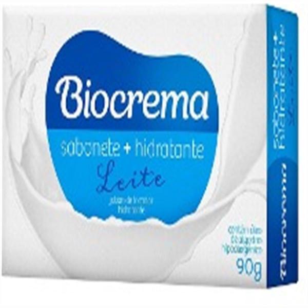 Sabonete em Barra Perfumado Biocrema 90g Leite - Sem Marca