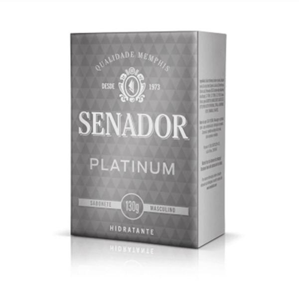Sabonete em Barra Perfumado Senador 130g Platinium - Sem Marca