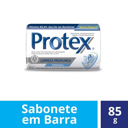 Sabonete em Barra Protex Limpeza Profunda 85g SAB PROTEX A-BACT 85G LIMPZ PROFUNDA
