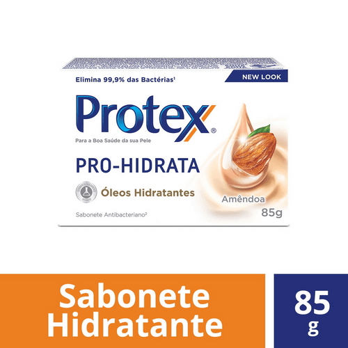 Sabonete em Barra Protex Pro Hidrata Amêndoa 85g Sabonete em Barra Antibacteriano Protex Pro Hidrata Amêndoa 85g