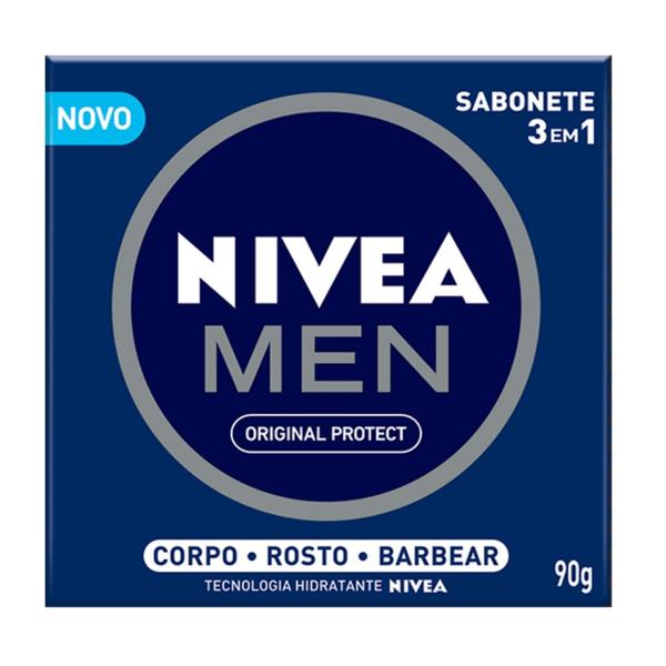 Sabonete em Barra Uso Diário Nivea 90g Men 3x1 Original - Sem Marca
