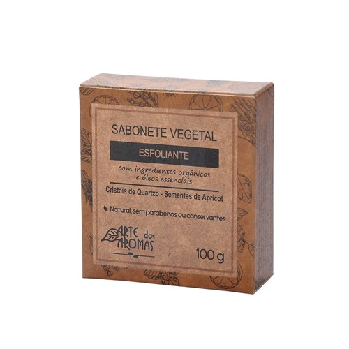 Sabonete Esfoliante Natural e Vegano Arte dos Aromas Cristais de Quartzo 100g