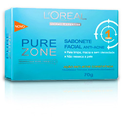 Sabonete Facial Anti-Acne Pure Zone 70g - Dermo Expertise - L'Oréal Paris