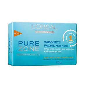 Sabonete Facial Anti Acne Pure Zone Dermo Expertise L`oréal Paris - Limpadores Faciais - 70g