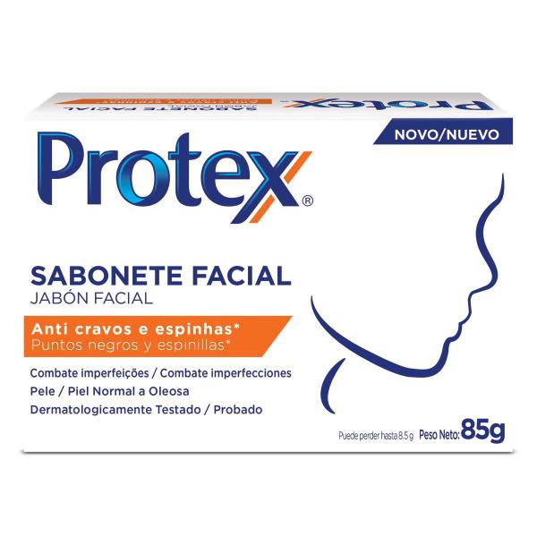 Sabonete Facial Anti Cravos Protex 85g