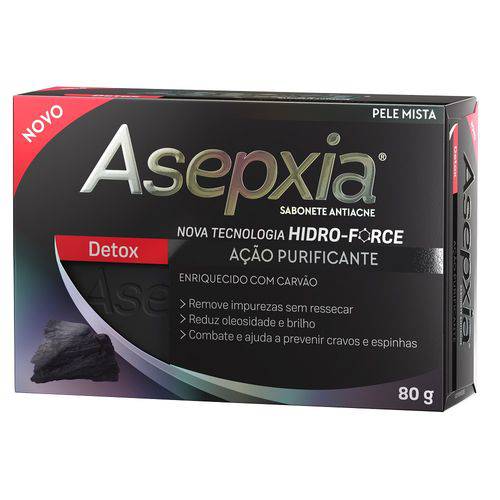Sabonete Facial Asepxia Detox 80g