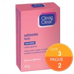 Sabonete Facial Clean Clear 80g Leve 3 Pague 2 Unidades